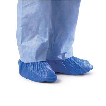 compare product Medline Fluid-Resistant Polyethylene Shoe Cover, One Size Fits Most, 1000/CS, CRI2010