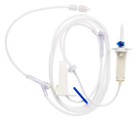 Medline IV Administration Sets with Injection Y - Site, with 2 Pre - Slit Ports, 15 Drops/mL, 96", 50/CS, DYNDTA1812 - A Medi Supplies