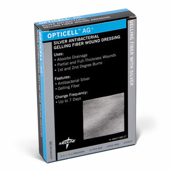 compare product Medline Opticell® Ag+ Silver Antibacterial Gelling Fiber Wound Dressing, 2