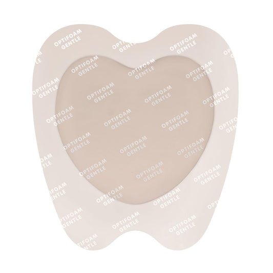 Medline Optifoam® Gentle Silicone Adhesive Foam Dressing with Border, 10" x 9" (25 cm x 23 cm), Sacral Box/5 Each MSC20109EP - A Medi Supplies