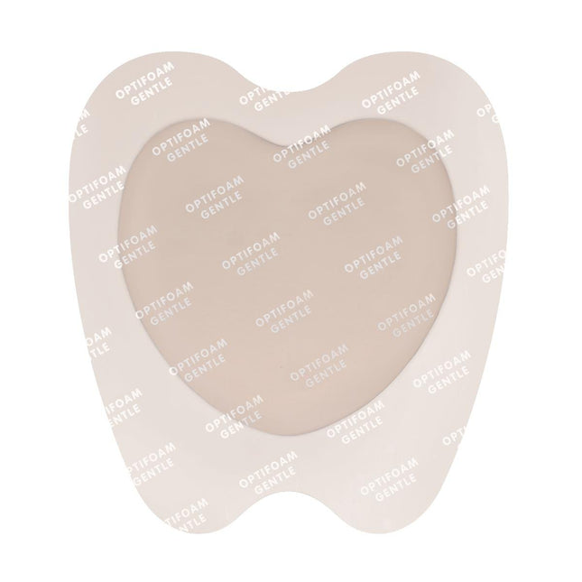 Medline Optifoam® Gentle Silicone Adhesive Foam Dressing with Border, 10" x 9" (25 cm x 23 cm), Sacral Box/5 Each MSC20109EP - A Medi Supplies