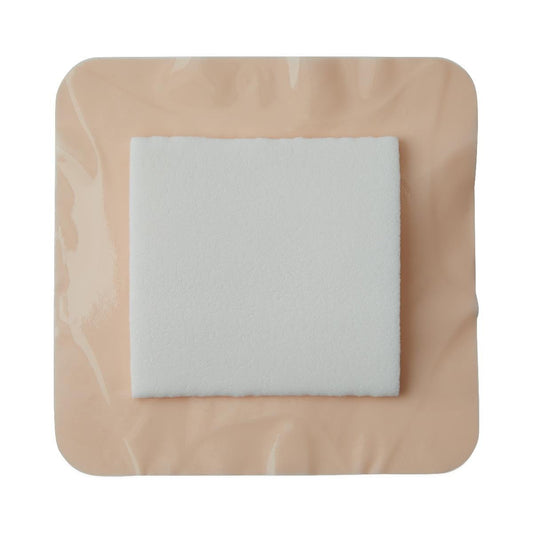 Medline Optifoam® Gentle Silicone Adhesive Foam Dressing with Border, 4" x 4" (10 cm x 10 cm) Box/10 Each MSC2044EP - A Medi Supplies