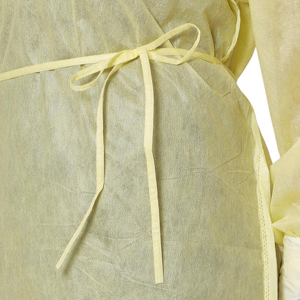 Medline QuickComply AAMI Level - 2 Multi - Layer SMS Medium - Weight Isolation Gown, Over - the - Head, Extra Large, 100/CS, NONLV240XL - A Medi Supplies