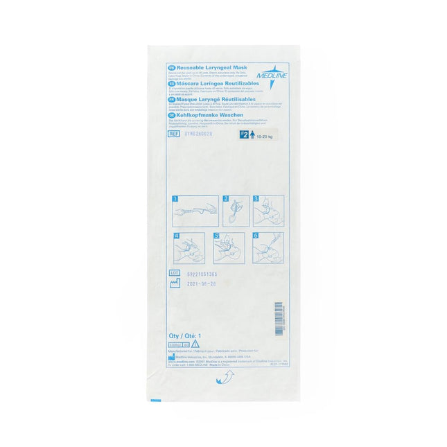 Medline Reusable Laryngeal Mask Airway, Size 2, Infant: 22–44 lb. (10 kg - 20 kg), 1 each, DYND280020 - A Medi Supplies
