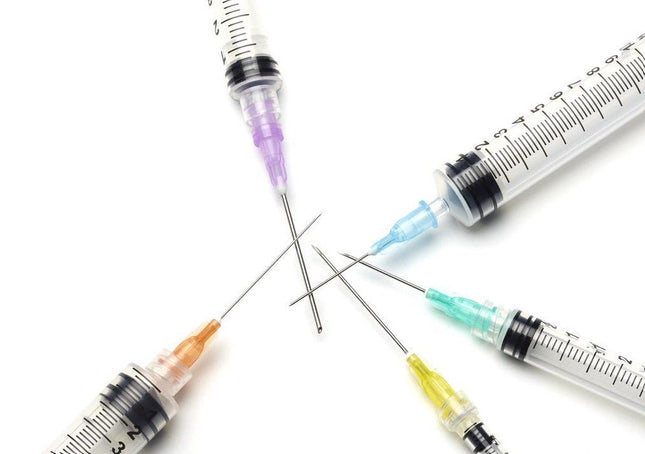 Medline Standard Hypodermic Needle, 23 G x 1" (2.54 cm), Deep Blue, 1000/CS, SYR100235 - A Medi Supplies