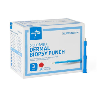 compare product Medline Sterile Biopsy Punch, Diameter 3 mm ,50/BX, MDS0033330B