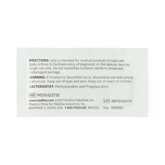 compare product Medline Sterile Lubricating Jelly, 3 g, 144/Box, MDS032273Z