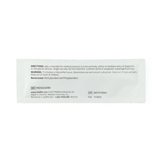 Medline Sterile Lubricating Jelly, 5 g, 150/Box, MDS032280 - A Medi Supplies