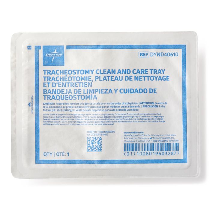 Medline Sterile Tracheostomy Care and Cleaning Tray, 20/CS, DYND40610 - A Medi Supplies