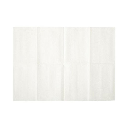 Medline Tissue/Poly Professional Towel, 2 Ply, 13" x 18" (33 cm x 46 cm), White, 500/CS, NON24356W - A Medi Supplies