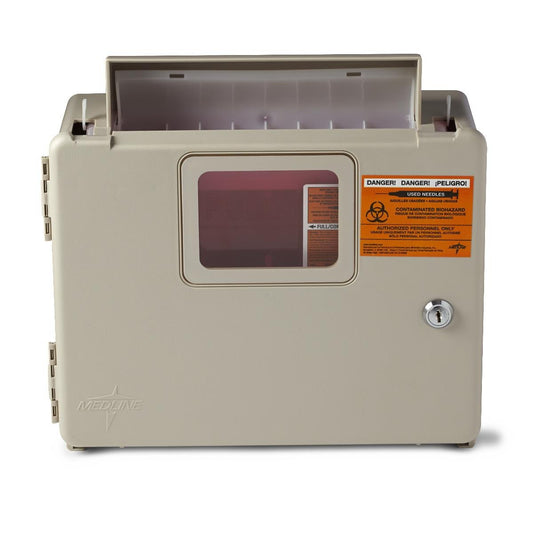 Medline Wall Enclosure for 4.75 L Sharps Container, Wall Enclosure, 1 Each, MDS707953 - A Medi Supplies