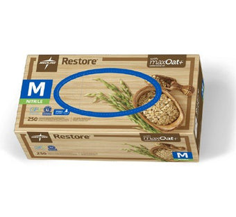 compare product Medline Restore® Powder-Free Nitrile Exam Glove with Oatmeal, White , 10 Bx/Case
