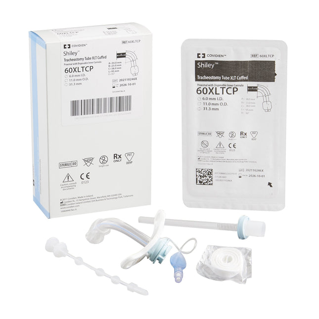 Medtronic Tube, Shiley Xlt Trach 6mm Id Cuffed Proximal Ext Malmed 60XLTCP - A Medi Supplies
