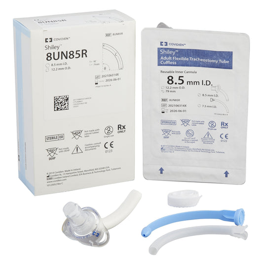 Medtronic Uncuffed Tracheostomy Tube Shiley™ Reusable IC Size 8.0 Adult 8UN85R - A Medi Supplies