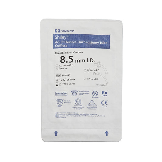 Medtronic Uncuffed Tracheostomy Tube Shiley™ Reusable IC Size 8.0 Adult 8UN85R