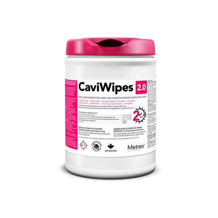 CaviWipes™ 2.0 Surface Disinfectanting Wipe 9"X12", 65 each/can, 12 can/case, 11 - 1450 - A Medi Supplies