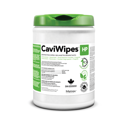 Metrex CaviWipes™ HP Surface Disinfectant Alcohol - free 6.75" x 6", 160 each/can, 12 can/case, 11 - 1610 - A Medi Supplies