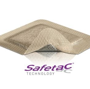 Molnlycke Mepilex Border Ag Antimicrobial Foam Dressing, Size 12.5cm X 12.5cm, 5 each/box, 395010 - A Medi Supplies