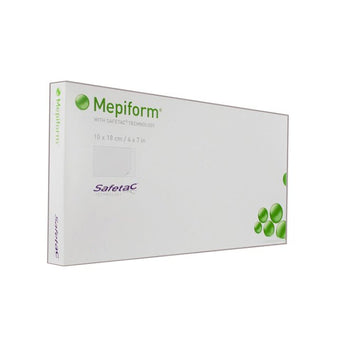 compare product Molnlycke Health Care Mepiform Scar Care Dressing, W10cm x L18cm 5 each/box,293400