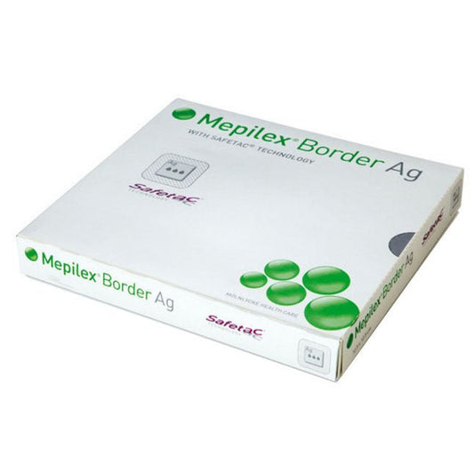 Molnlycke Health Care Mepilex Border Ag 7.5 x 7.5cm 5 each/box, 395290 - 00 - A Medi Supplies