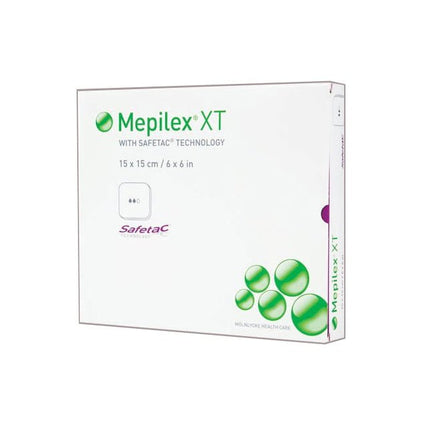 Molnlycke Health Care Mepilex® Xt Foam Dressing, W15cm X L15cm, Sterile 5 each/box, 211300 - A Medi Supplies