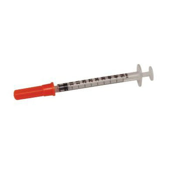 compare product Cardinal Health Monoject™ Insulin Syringe with Permanent Needle 30GA 1mL 5/16
