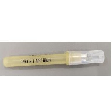 Monoject™ Blunt Cannula, Rigid Pack, 19GA x 1 - 1/2" 25 each/box, 4 box/case 8881202355 - A Medi Supplies