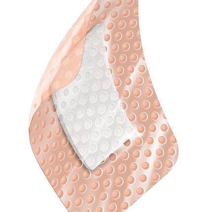 Medline Optifoam® Gentle Lite Silicone Adhesive Foam Dressing with Border, 1.5" x 2" (4 cm x 5 cm) Box/10 each MSC28162B