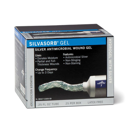SilvaSorb® Silver Antimicrobial Wound Gel, 7.5 mL, Tube CASE/25 EACH MSC93025EP