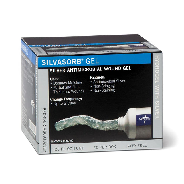 SilvaSorb® Silver Antimicrobial Wound Gel, 7.5 mL, Tube CASE/25 EACH MSC93025EP