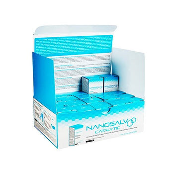 compare product NanoTess Inc. NanoSALV Catalytic, Multi-Use 20, 20 x 2g 1 each/box, 20 box/case 754016224133