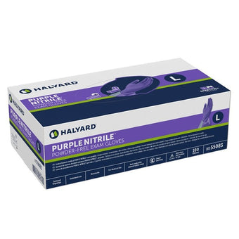 compare product Halyard Purple Nitrile Exam Gloves – 100 Pack