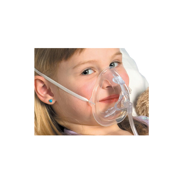 Southmedic Oxymask End-tidal Co2oxygen Mask, With 7' Tubing, Size Kid 25 each/box SMI1/OK-2125-8