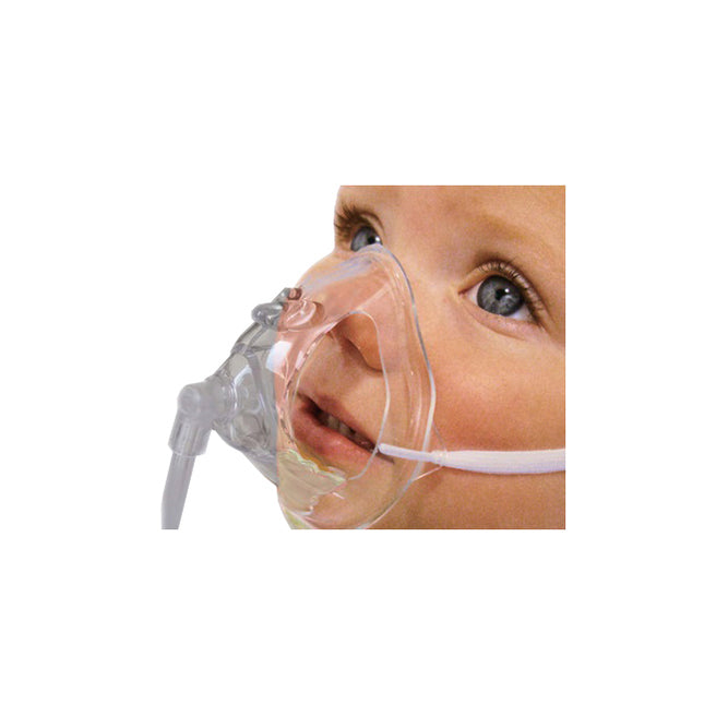 Southmedic Oxytyke Oxygen Mask, With 7' Tubing, Pediatric 25 each/box SMI1/OT-1025-8