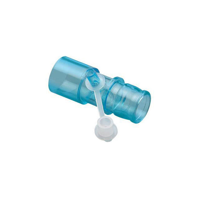VYAIRE AirLife® Connector, Straight, with Thermometer Port, OD 22mm, ID 22mm 50 each/case 004084