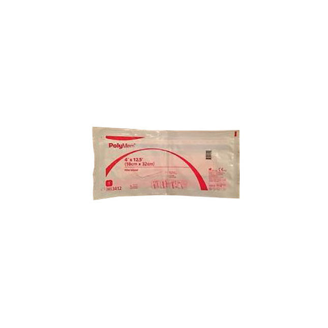 RFP Consulting PolyMem® Film Island Adhesive Dressing, W4" x L12.5" W2" x L10" Pad 12 each/case 3412