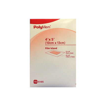 RFP Consulting PolyMem® Film Island Adhesive Dressing 15 each/box, 4 box/case 405