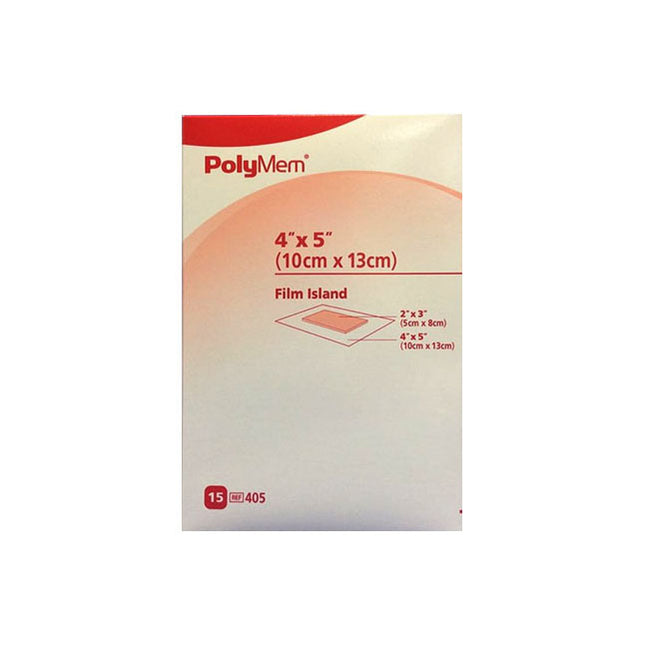 RFP Consulting PolyMem® Film Island Adhesive Dressing 15 each/box, 4 box/case 405