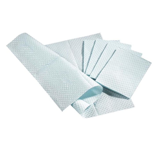 Medline Professional 3-Ply Tissue Towel, 13" x 18" (33 cm x 46 cm), Blue, 500/CS, NON24357B