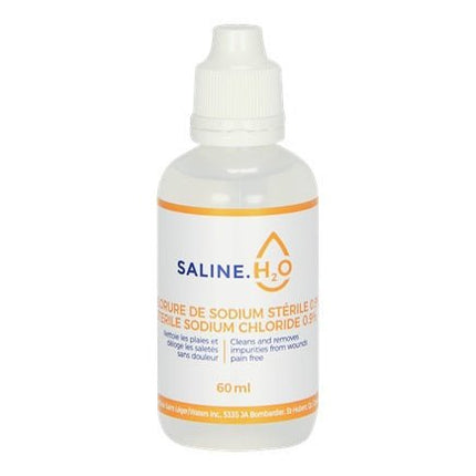 Les Eaux Saint - Leger Sodium Chloride Saline Solution 0.9%, 60 ml, Saline H2O 48 each/case 6048SAL - A Medi Supplies