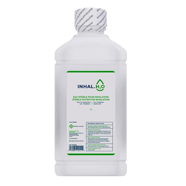 Les Eaux Saint - Leger Sterile Water for Inhalation 1L 6 each/case 10006IN - A Medi Supplies