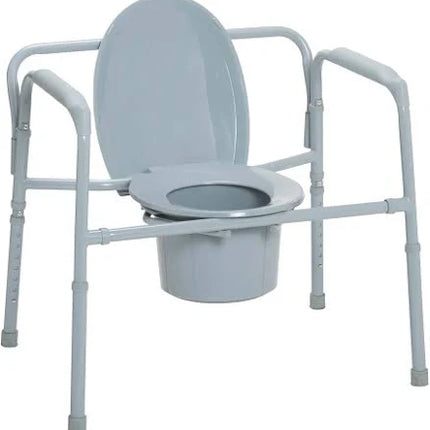 Drive Medical Heavy Duty Bariatric Folding Bedside Commode Chair, 1 Each, 11117N-1