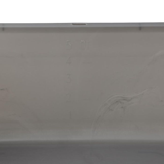 Medline Single-Use Plastic Rectangular Wash Basin, Graphite, 6 qt. (5.7 L), 1 each, DYND80347