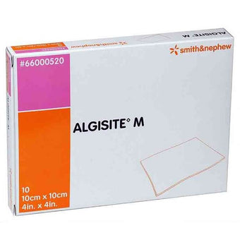 compare product Smith & Nephew ALGISITE™ M Calcium Alginate Dressing, 10cm x 10cm 10 each/box, 10 box/case 66000520