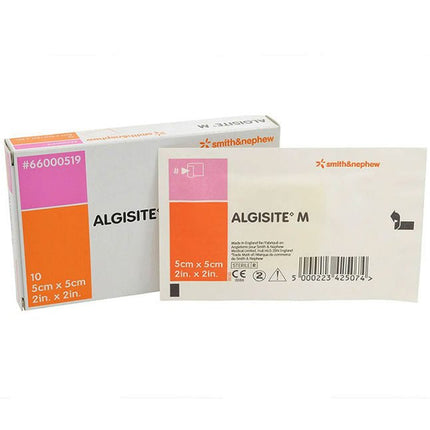 Smith & Nephew ALGISITE™ M Calcium Alginate Dressing, 5cm x 5cm 10 each/box, 20 box/case 66000519 - A Medi Supplies