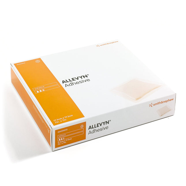 Smith & Nephew Allevyn® Adhesive Foam Dressing, 7" x 7" (17.5 cm x 17.5 cm) Box/10 Each 66000045 - A Medi Supplies