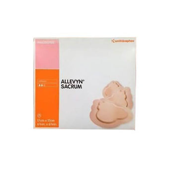 compare product Smith & Nephew Allevyn Adhesive Hydrocellular Foam Dressing, Sacrum, 17cm X 17cm 10 each/box, 66000700