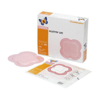 compare product Smith & Nephew Allevyn Life Advanced Foam Wound Dressing (5-layer), 21cmx21cm 10 each/box, 66801070