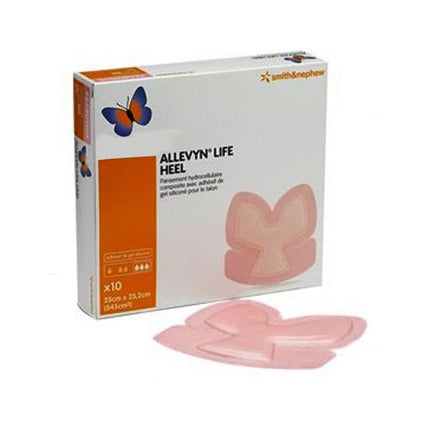 Smith & Nephew Allevyn Life Advanced Foam Wound Dressing (5 - layer), Heel, 25cmx25.2cm 5 each/box, 66801304 - A Medi Supplies