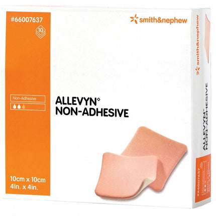 Smith & Nephew Allevyn® Non - Adhesive Foam Dressing, 4" x 4" (10 cm x 10 cm) Box/10 Each 66007637 - A Medi Supplies